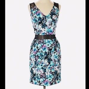 Dress with sheer shoulders